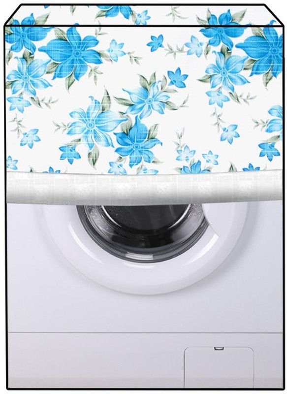JM Homefurnishings Front Loading Washing Machine Cover  (Width: 64 cm, Picton Blue, Glacier)