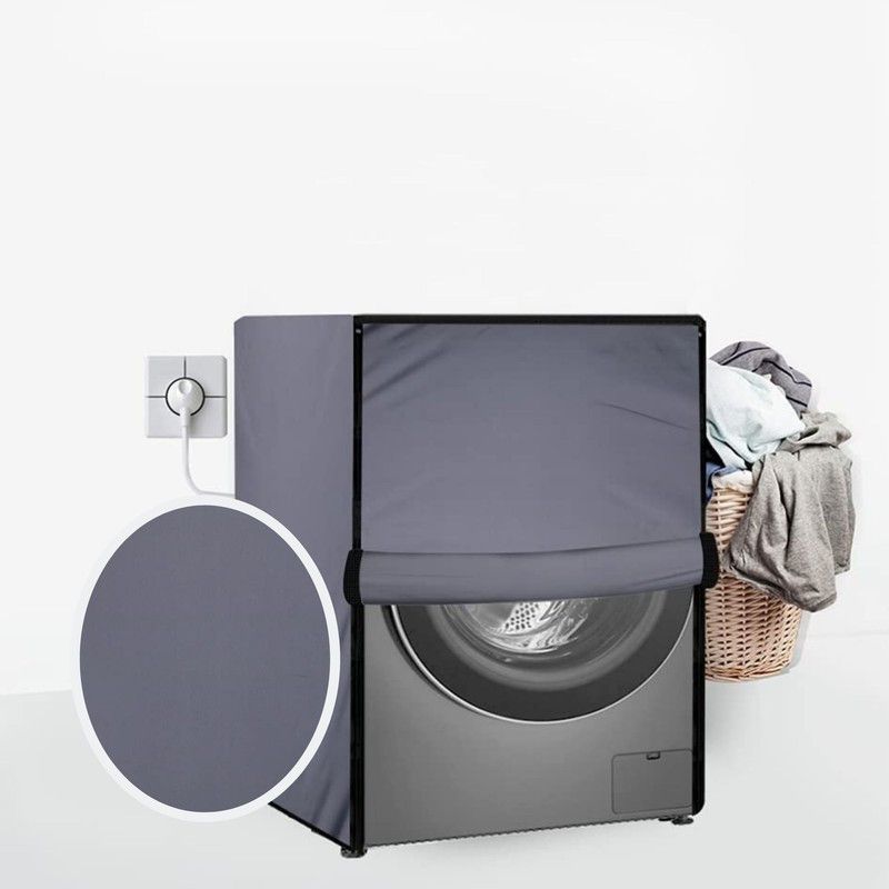 KAJAL DREAM COOL Front Loading Washing Machine Cover  (Width: 34.8 cm, Grey)