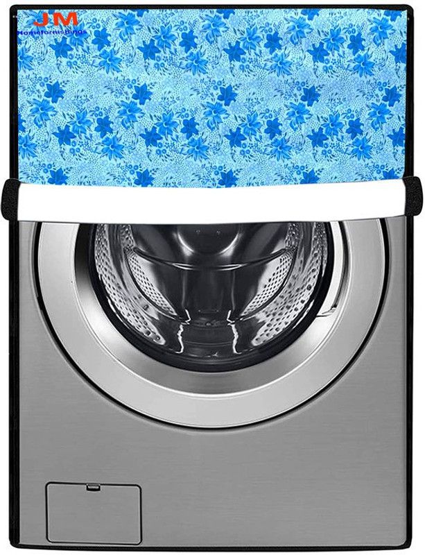 JM Homefurnishings Front Loading Washing Machine Cover  (Width: 65 cm, Blue, Sky Blue)