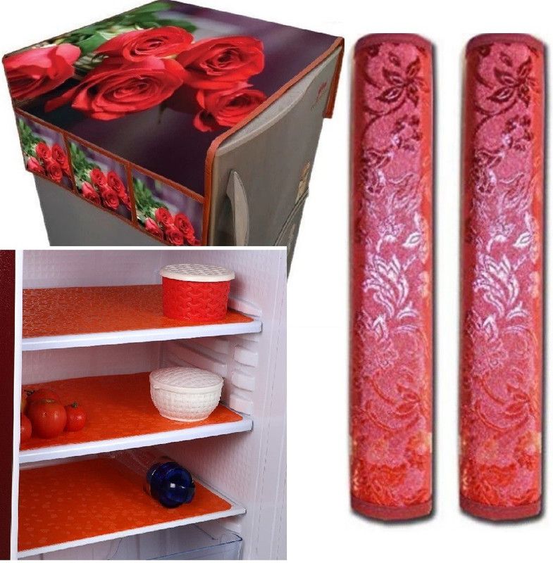 Lakshitasri Refrigerator Cover  (Width: 55 cm, Multiclolor)