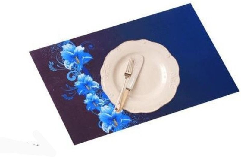 Rectangular Pack of 6 Table Placemat  (Multicolor, PVC)