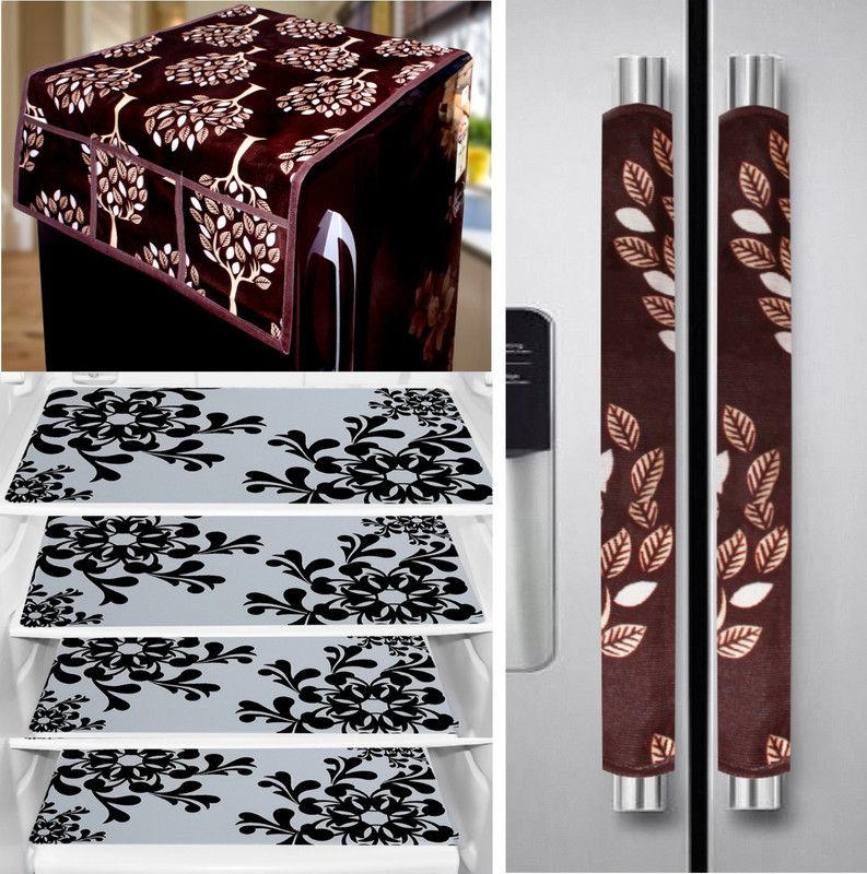 Flipkart SmartBuy Refrigerator Cover  (Width: 91 cm, BROWN)