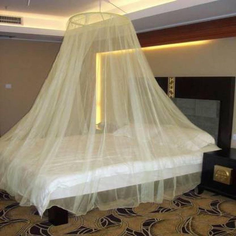 Polyester Adults Mosquito Net  (Light yellow)