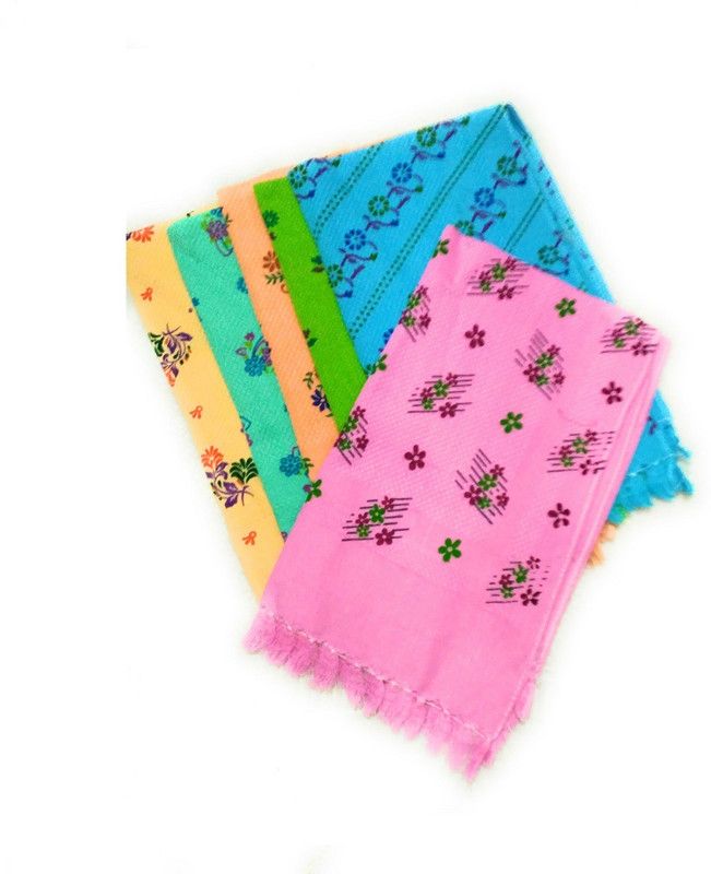 Cotton colors Color Printed 30 Multicolor Cloth Napkins  (6 Sheets)
