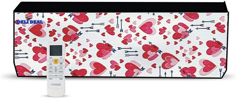 Delideal Air Conditioner Cover  (Width: 65 cm, MULTICOLOUR)