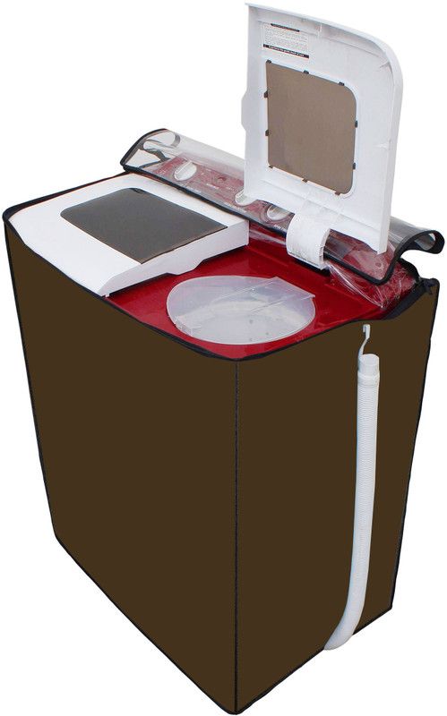 AAVYA UNIQUE FASHION Semi-Automatic Washing Machine Cover  (Width: 86.36 cm, Brown)
