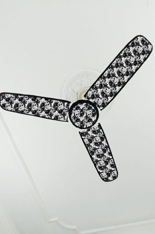 Unique Style Ceiling Fan Cover  (Width: 20 cm, Black)