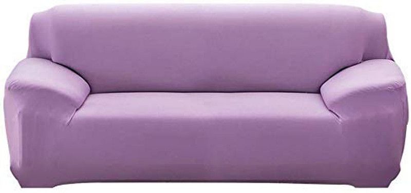 HOUSE OF QUIRK Polyester Plain Sofa Cover  (Lilac Pack of 1)