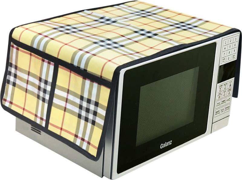 S.S Enterprises Microwave Oven Cover  (Width: 35 cm, CREAM)