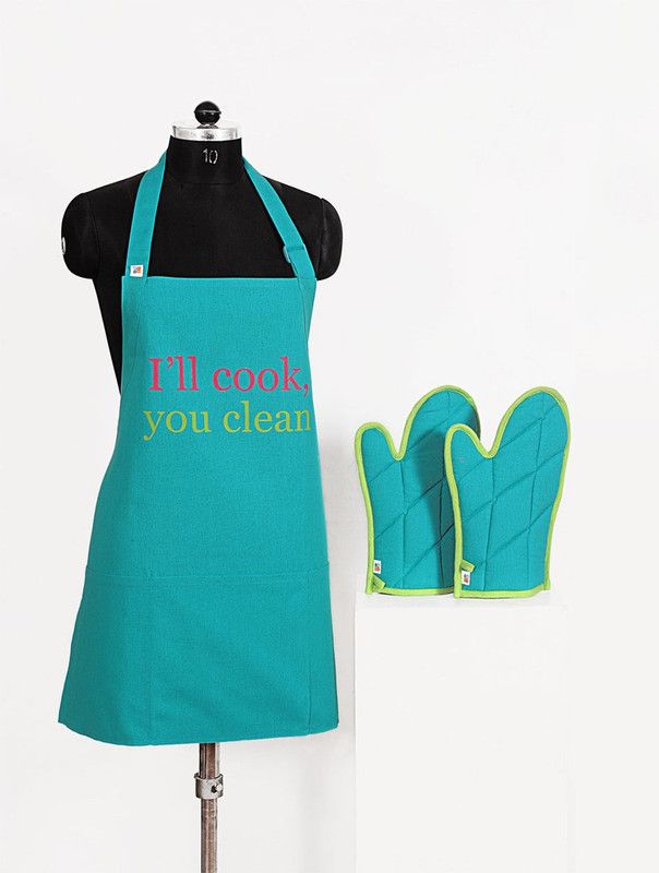 SWAYAM Cotton Home Use Apron - Free Size  (Multicolor, Single Piece)