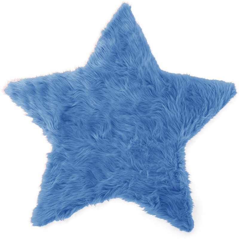 PICKKART Polyester Fibre Solid Cushion Pack of 1  (Blue)