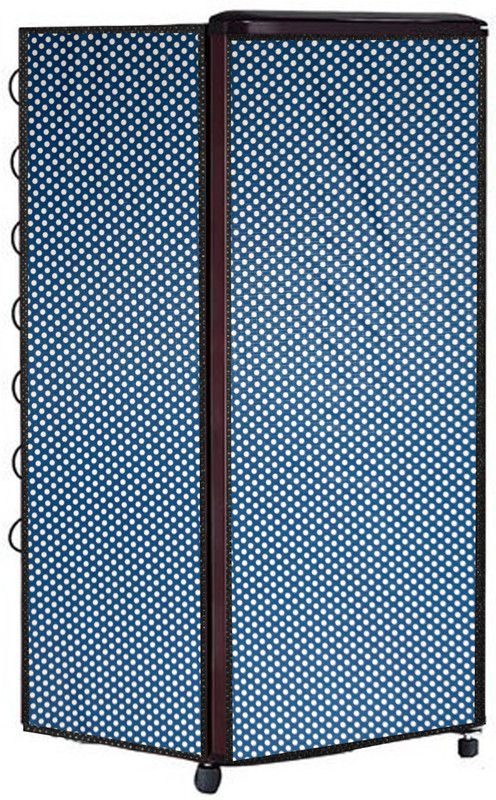AAVYA UNIQUE FASHION Refrigerator Cover  (Width: 59 cm, Blue,White)