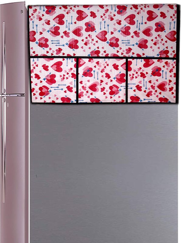 JM Homefurnishings Refrigerator Cover  (Width: 57 cm, multicolor)