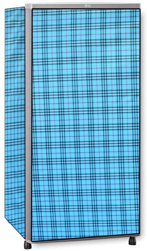 Glittering stars Refrigerator Cover  (Width: 57 cm, Blue)