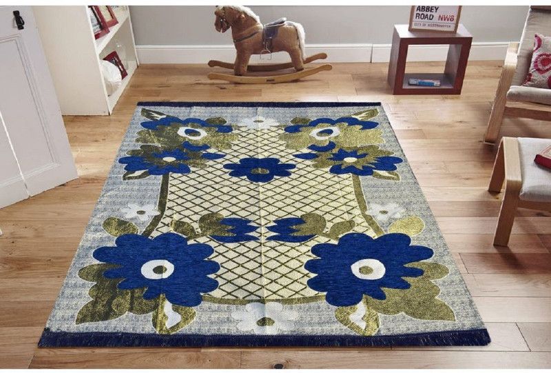 KAIZEN DECOR Multicolor Cotton Carpet  (121 cm, X 182 cm, Rectangle)