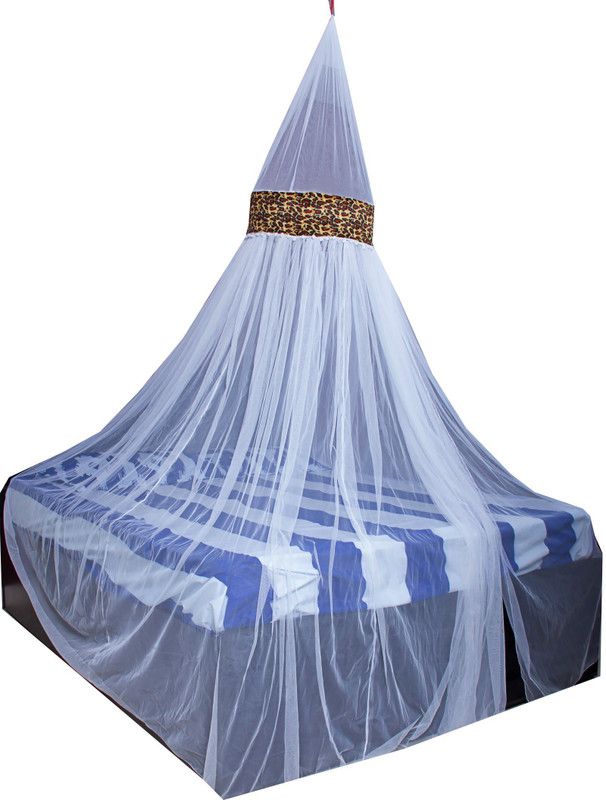 Creative Textiles Polyester Adults Washable Multicolour Cozy & Happy Sleep Mosquito Net  (Multicolor, Ceiling Hung)