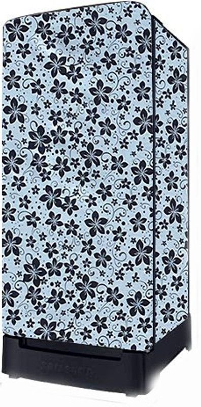 JM Homefurnishings Refrigerator Cover  (Width: 51 cm, Periwinkle Gray, Ghost)
