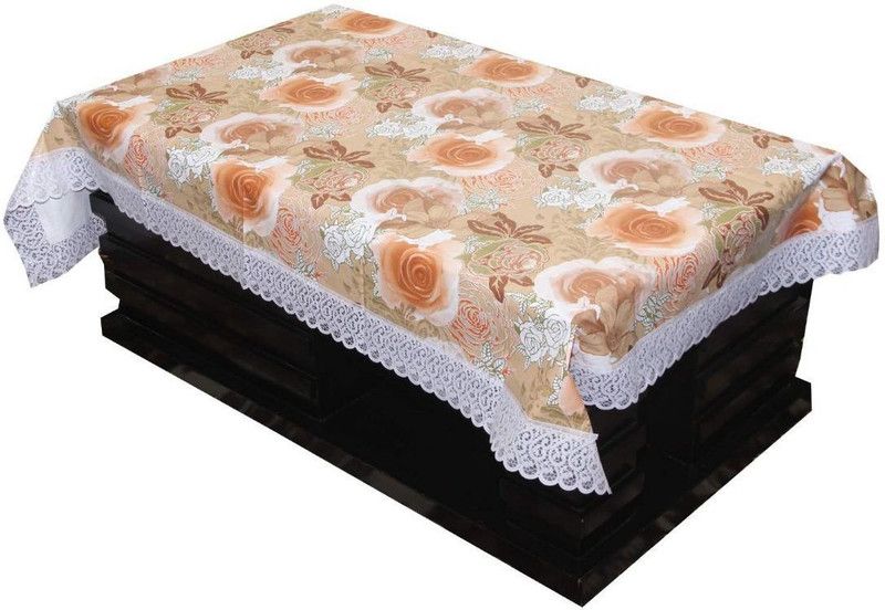 Casanest Floral 8 Seater Table Cover  (Brown, PVC)