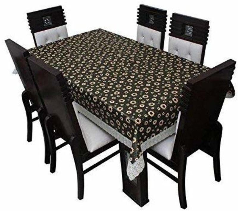 ZITIN Printed 8 Seater Table Cover  (Multicolor, PVC)
