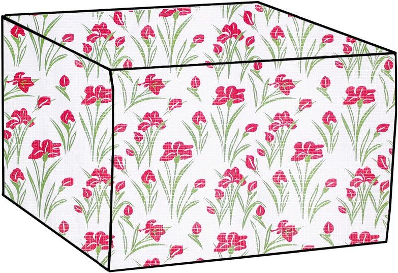 KVAR Air Conditioner Cover  (Width: 64 cm, Pink, Green)