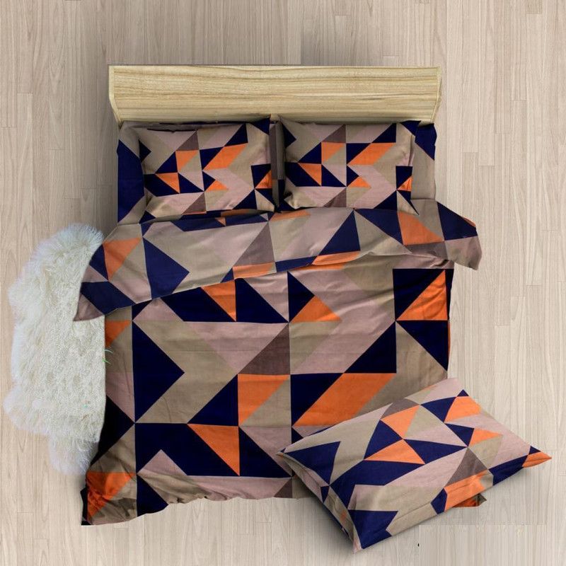 Profit blitz 177 TC Microfiber King 3D Printed Flat Bedsheet  (Pack of 1, Multicolor)
