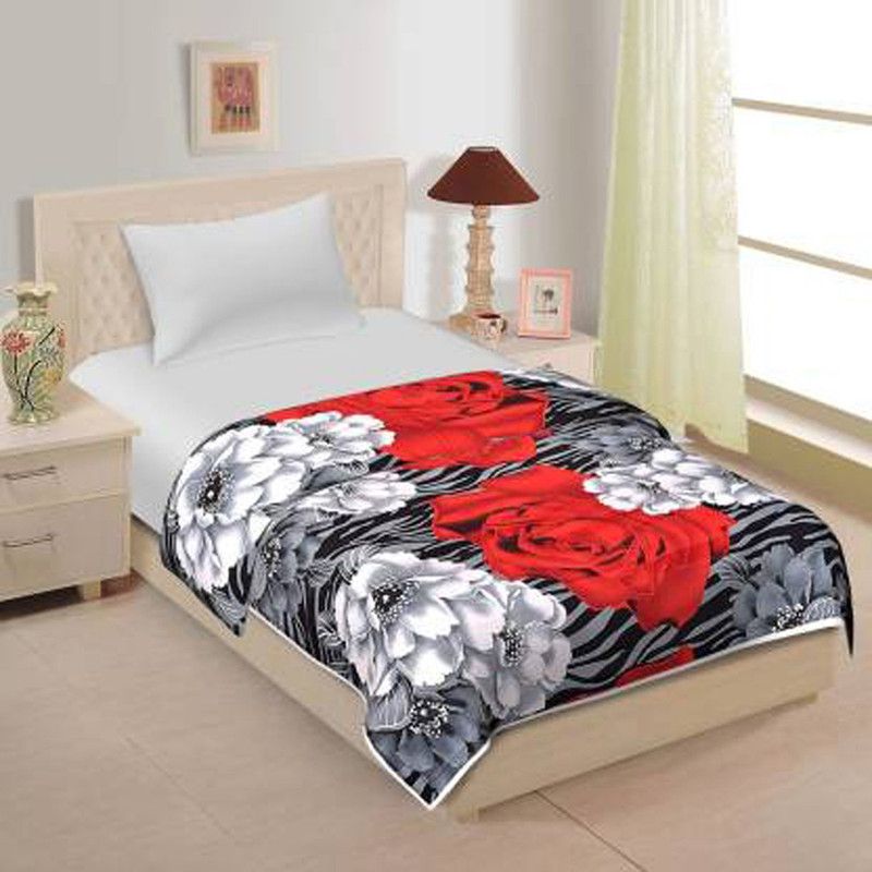 Bhuvis Fashion Floral Single AC Blanket for AC Room  (Poly Cotton, Multicolor)