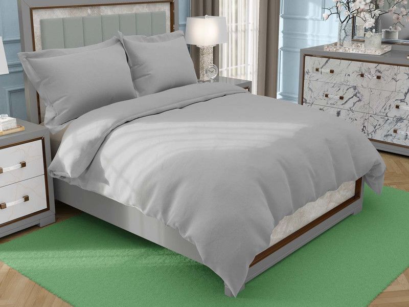 sriamjaipur 200 TC Cotton King Solid Flat Bedsheet  (Pack of 1, Ivory)