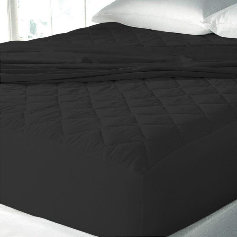 AVI Fitted King Size Waterproof Mattress Cover  (Black)