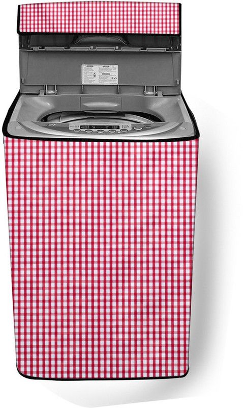 Stylista Top Loading Washing Machine Cover  (Width: 89 cm, Multi, Pink)