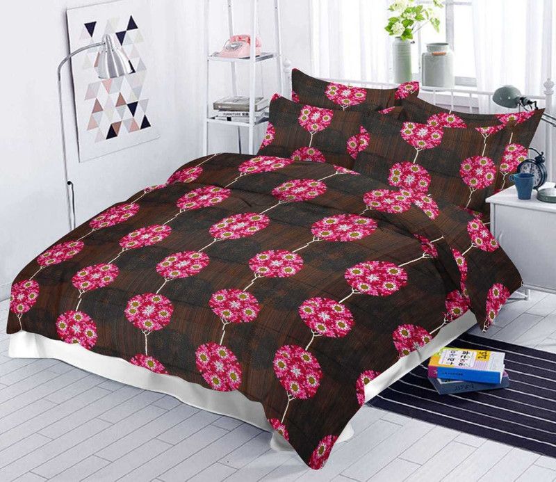 200 TC Cotton Double Printed Bedsheet  (Pack of 1, MIX11)