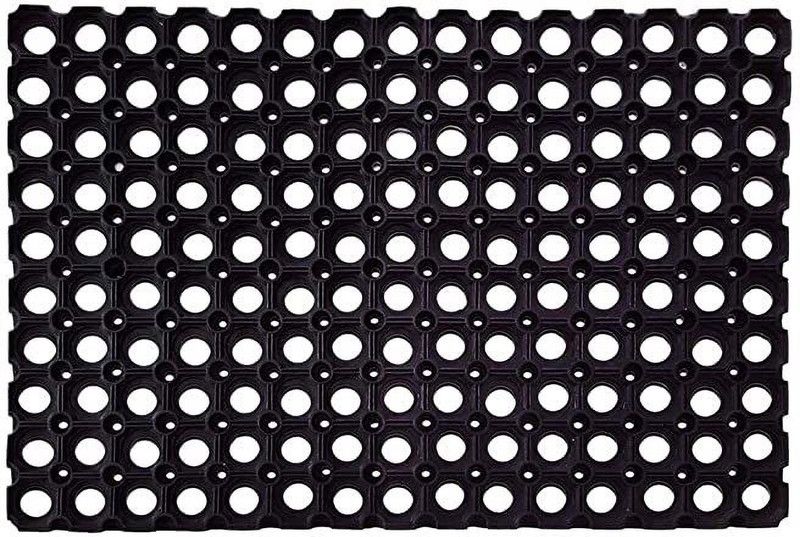 Hari Ram Gulab Rai Rubber Floor Mat  (Black, Medium)