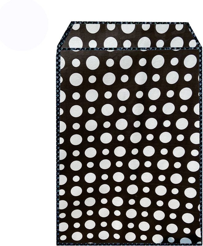 JM Homefurnishings Front Loading Washing Machine Cover  (Width: 72 cm, Black, White)