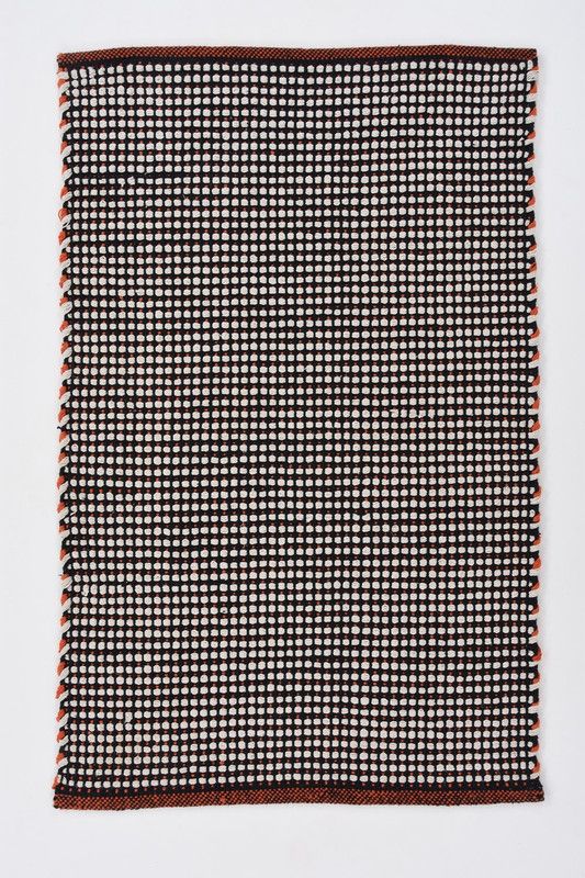 UB Home and Decor Black Chenille Carpet  (60 cm, X 90 cm, Rectangle)