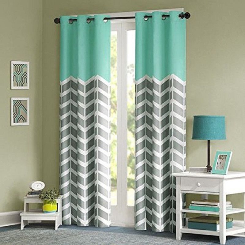 154 cm (5ft) Window Curtain  (Grey, Pack of 2)