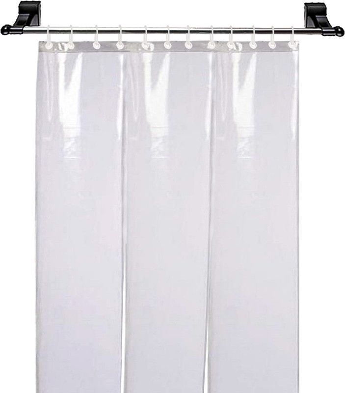 214 cm (7ft) Door Curtain  (White)