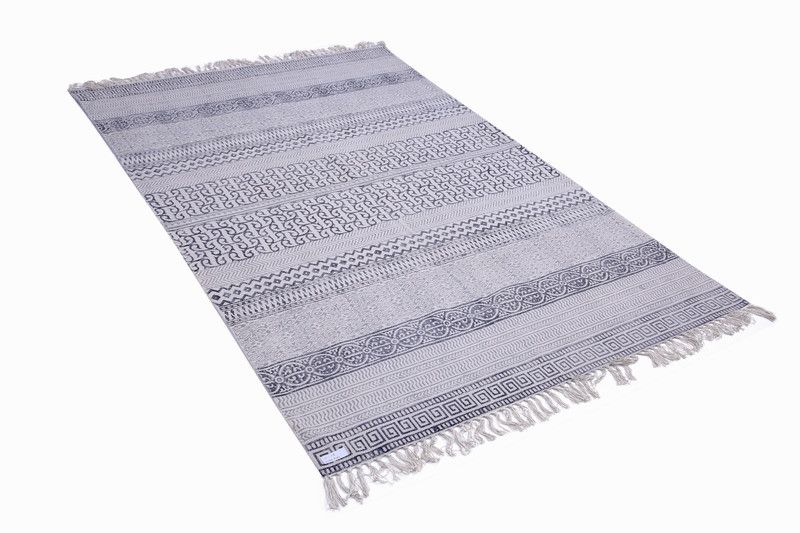 ROYALVILLE Multicolor Cotton Dhurrie  (127 cm, X 190 cm, Rectangle)