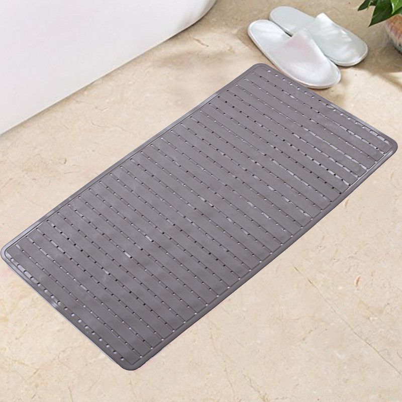 KUBER INDUSTRIES PVC (Polyvinyl Chloride) Bathroom Mat  (Light Brown, Free)
