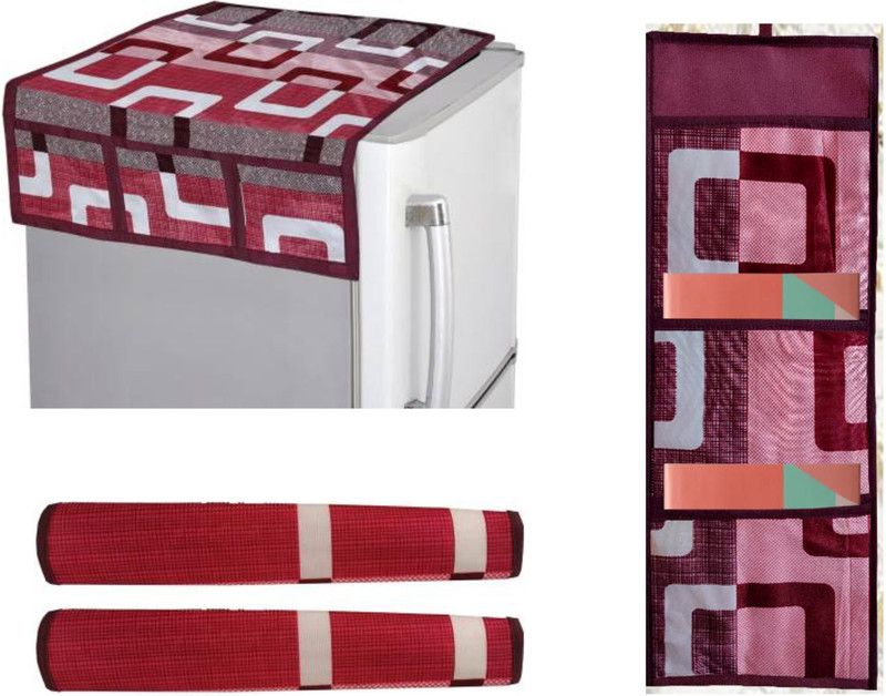 ASHA ENTERPRISE Refrigerator Cover  (Width: 55 cm, Multicolor)