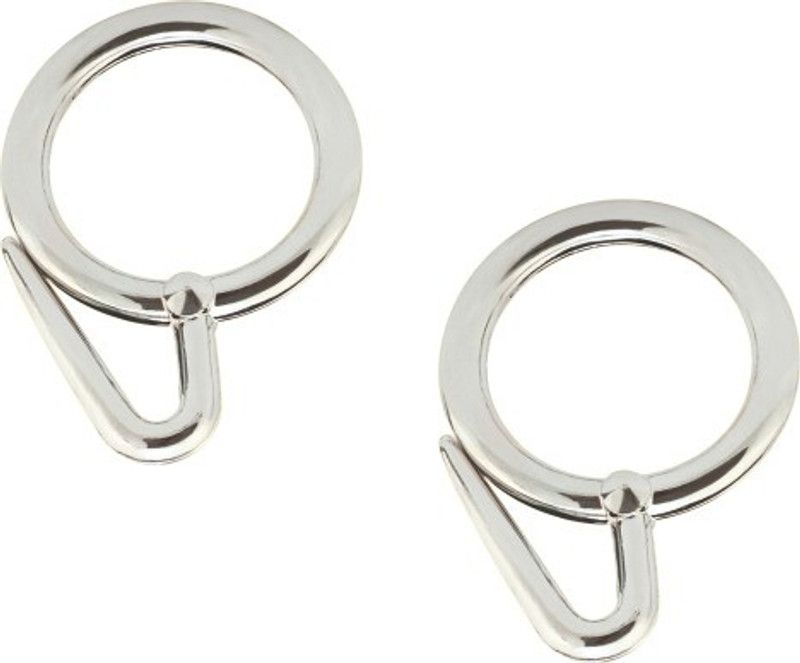 FapBadri Silver Curtain Rings  (Pack of 50)
