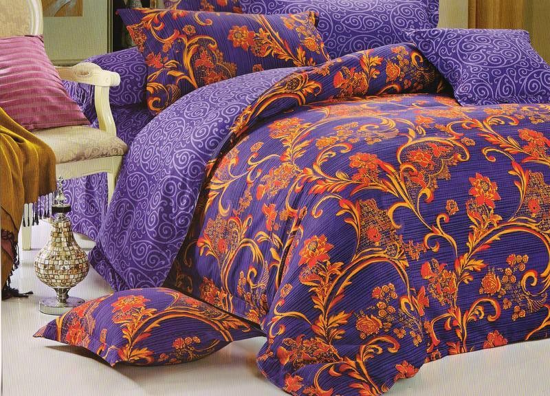 Valtellina Cotton Double Paisley Flat Bedsheet  (Pack of 1, Multicolor)