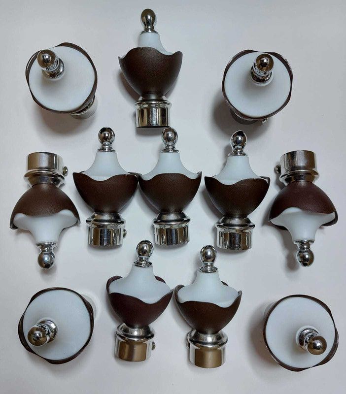 Protex CURTAIN BRACKET FLOWER TYPE BLUE COLOUR PACK OF 12 PCS Curtain Hook  (CP)