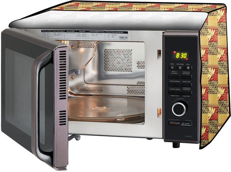 Stylista Microwave Oven Cover  (Width: 41 cm, Multicolor, Printed)
