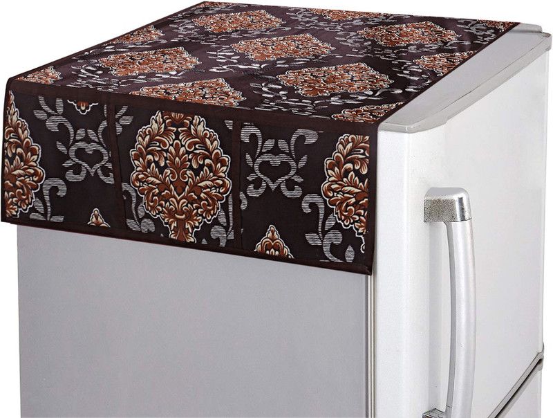 KUBER INDUSTRIES Refrigerator Cover  (Width: 97 cm, Brown)