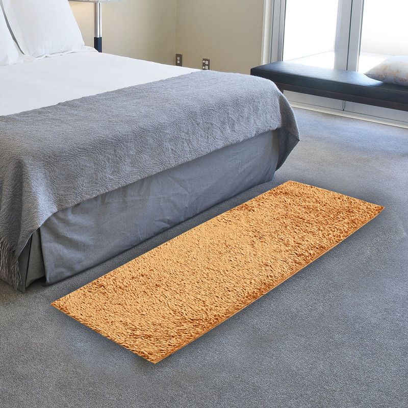 KUBER INDUSTRIES Gold Velvet Runner  (56 cm, X 140 cm, Rectangle)