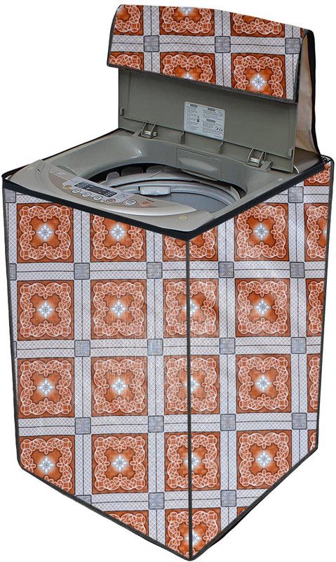AAVYA UNIQUE FASHION Top Loading Washing Machine Cover  (Width: 66.04 cm, Red,White)