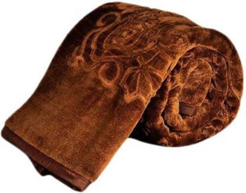 eGizmo Floral Double Mink Blanket for Heavy Winter  (Polyester, Multicolor)