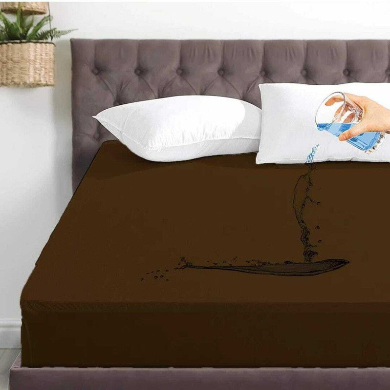 TANISHKA ENTERPRISES Fitted Single Size Mattress Cover  (Clear)