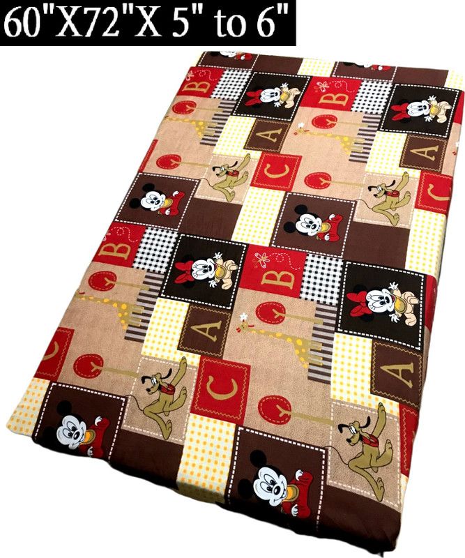 GriinViztal Zippered Queen Size Mattress Cover  (Brown)