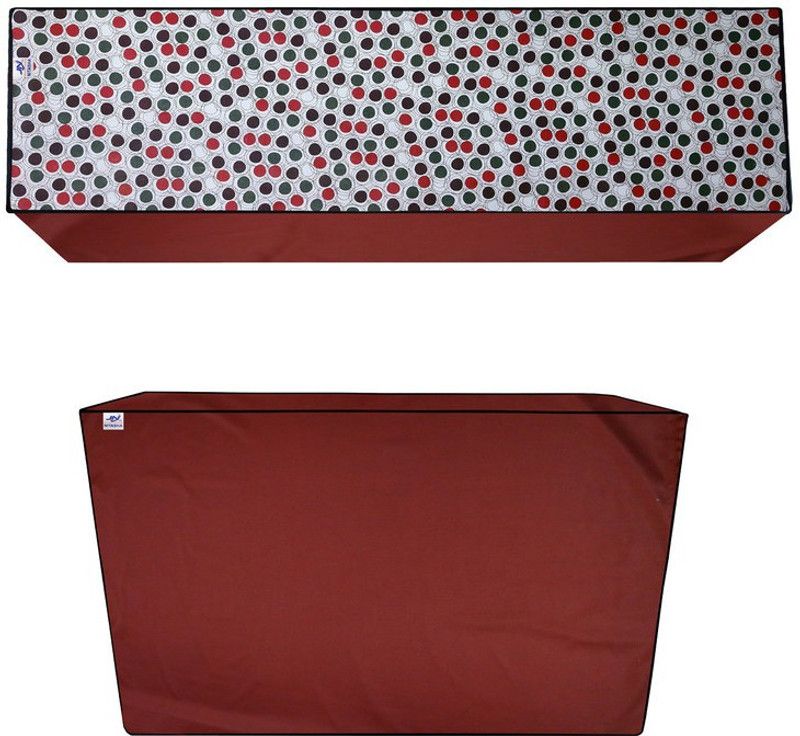 Nitasha Air Conditioner Cover  (Width: 89 cm, Tealish blue, almost none)