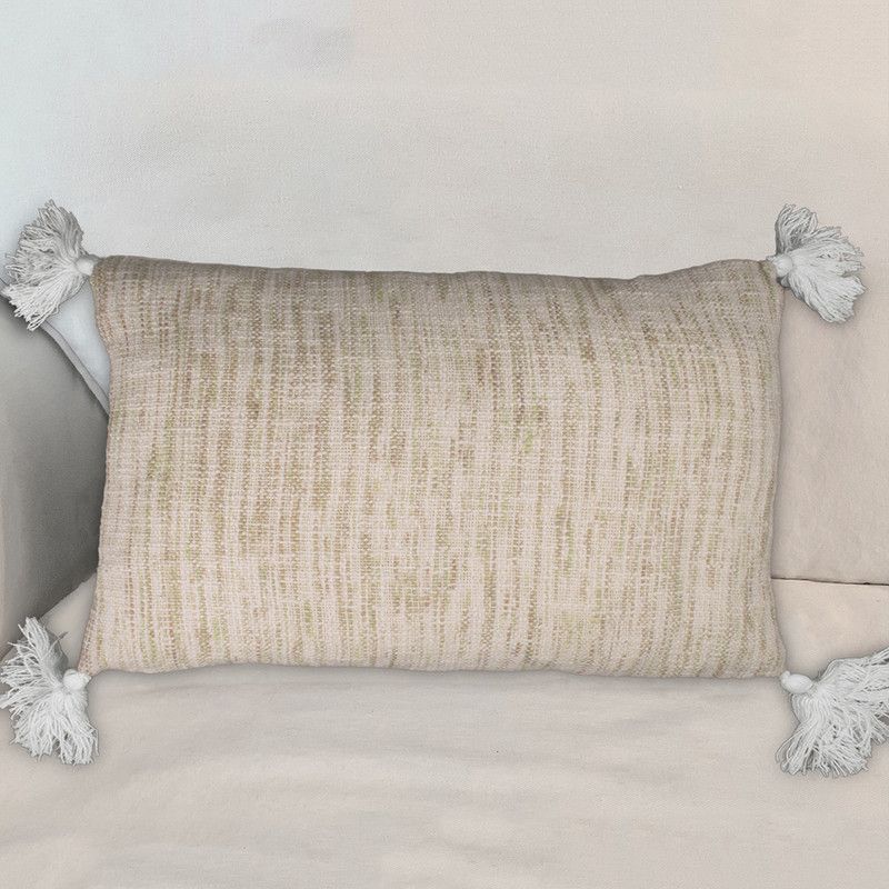 N & H Wool Abstract Body Pillow Pack of 1  (Beige)